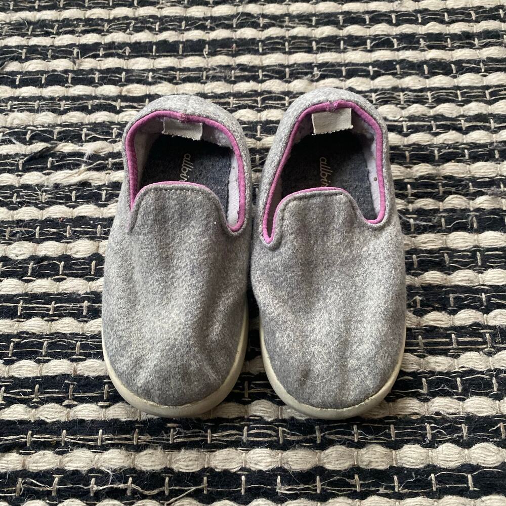 🌿Allbirds Smallbirds Wool Lounger Girls Slip-On Gray Shoes T7